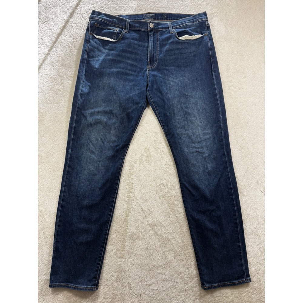 Lucky Brand‎ Mens 121 Slim Straight Dark Wash Blue Jeans 38/32 Meas: 38x32.5